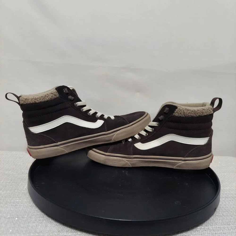 Vans Filmore High Top Skate Brown Sherpa‎ Women's Size 9/Men's 7.5 - Picture 6 of 10